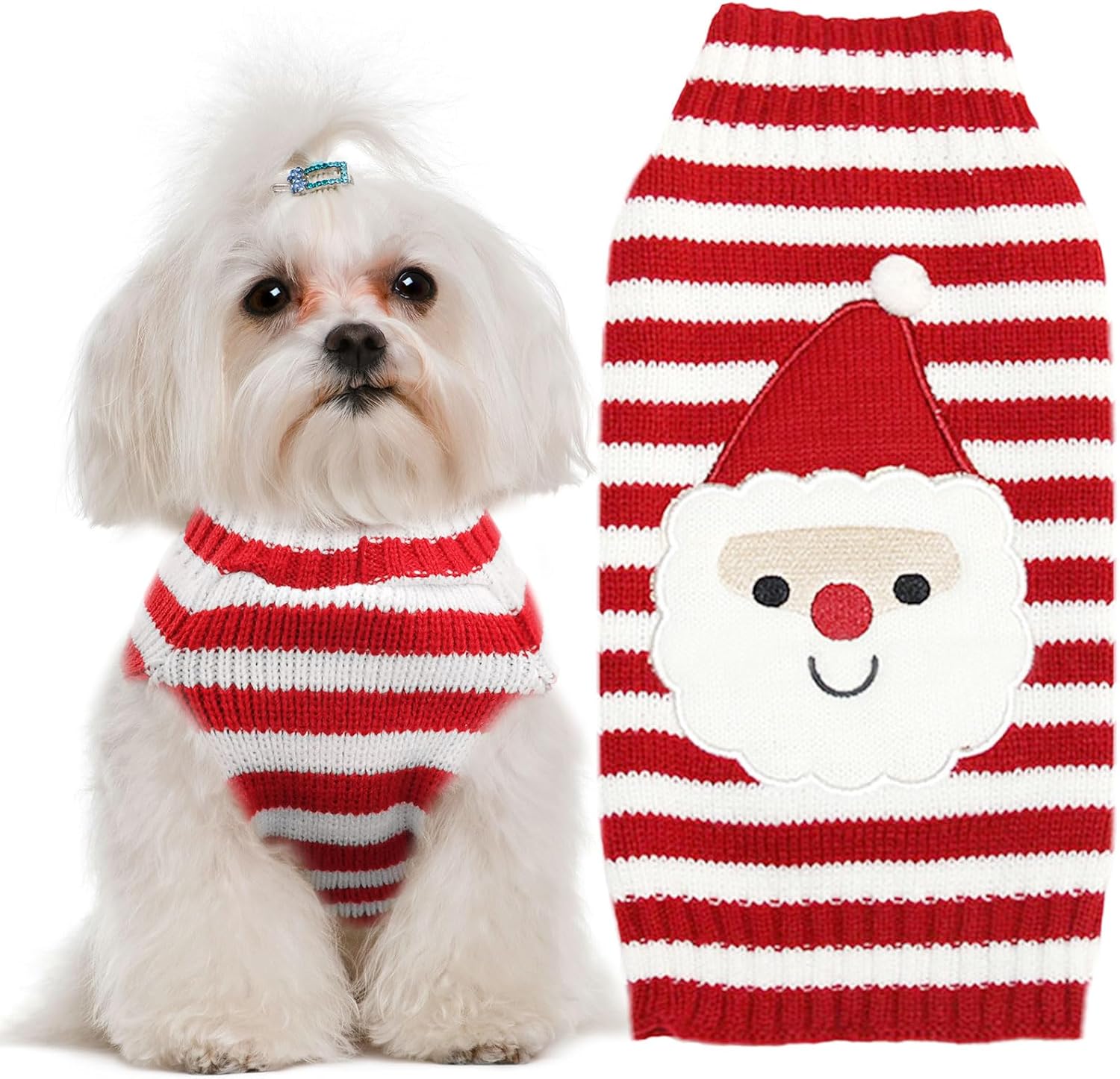 UETZLTB Dog Christmas Sweater Soft Warm Fall Winter