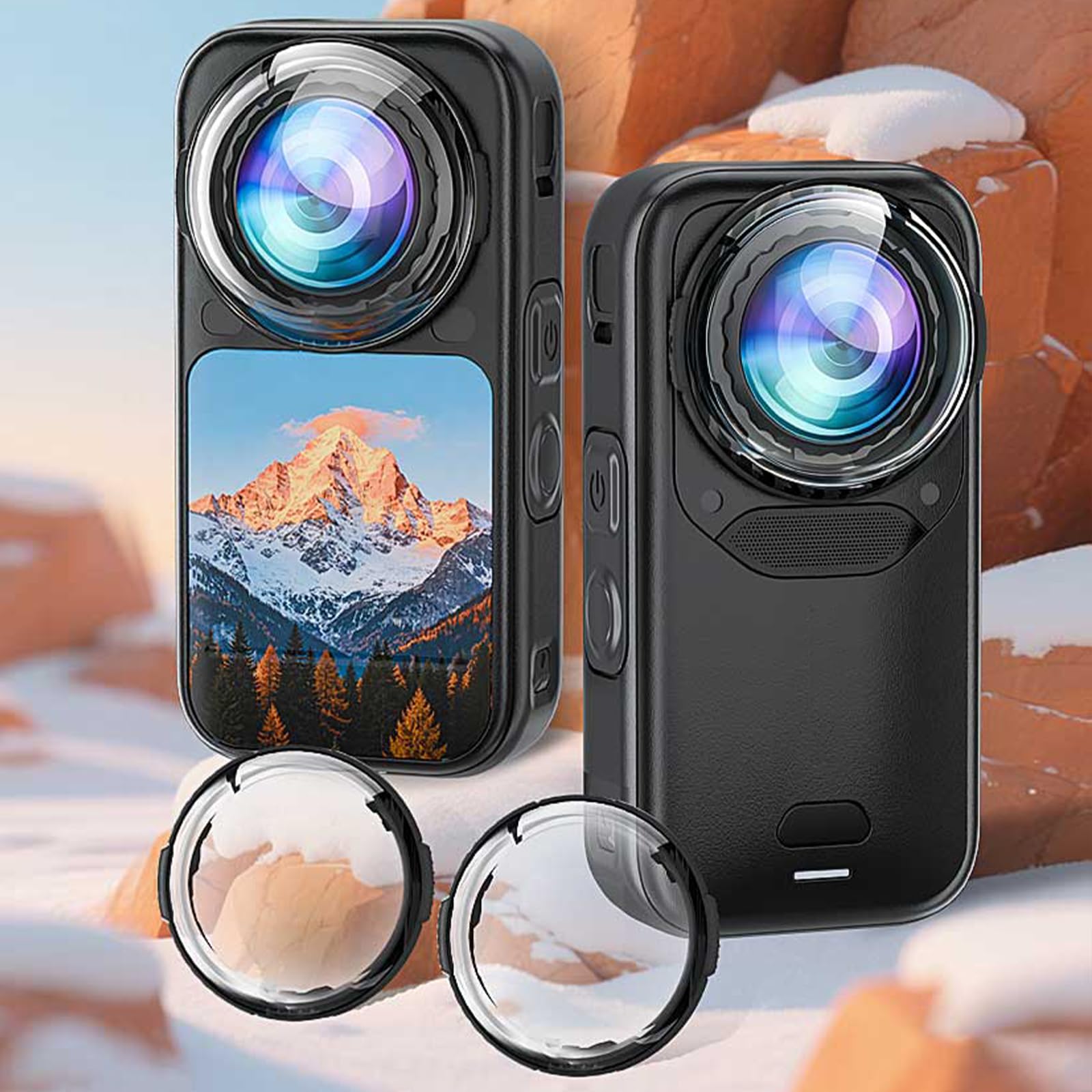 Protector de lente giratorio para vidrio templado óptico Insta X6