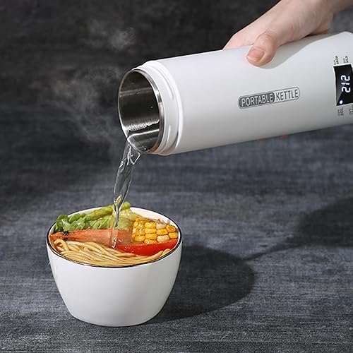 Miniatura 7 de Hervidor eléctrico de viaje, 16.9 fl oz, pequeña caldera portátil de agua caliente, hervidor de té, hervidor de viaje con 4 ajustes de temperatura,