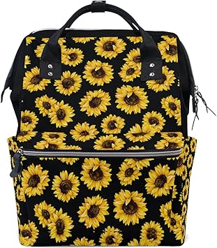 sunflower diaper backpack