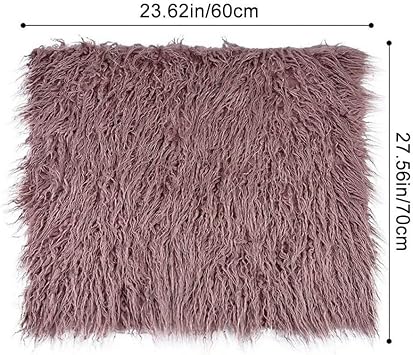 Newborn Photography Props 3Pcs/Set Fluffy Blanket Wrap Headband Set Comfortable Baby Photography Wrap Mat Baby Photo Props