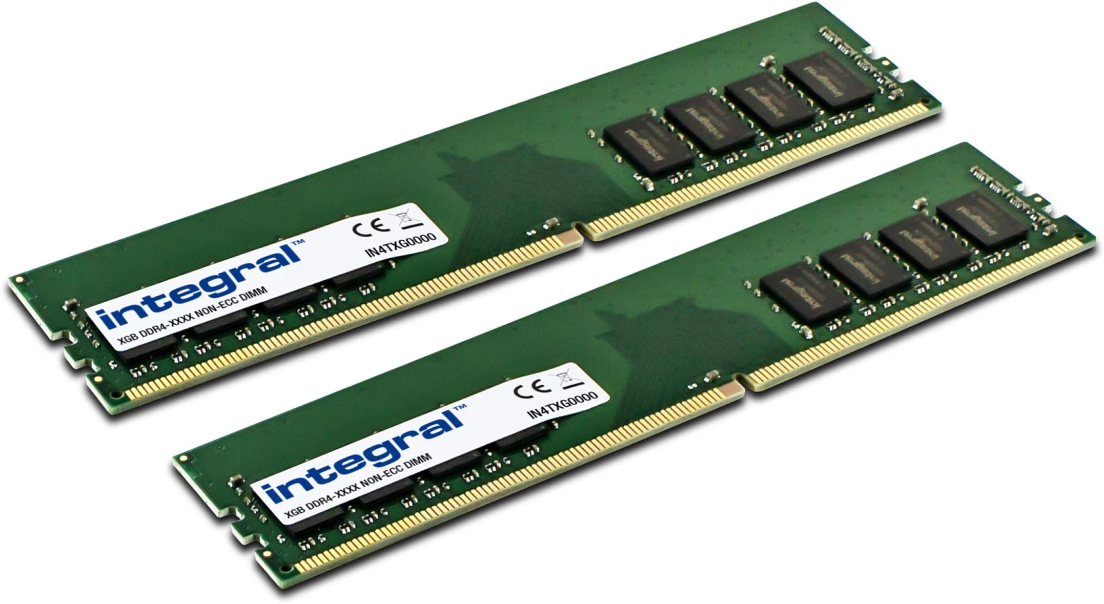 Integral 32GB (2x 16GB) DDR4 RAM 2400MHz PC4-19200 DIMM Desktop/Computer Memory Module Kit