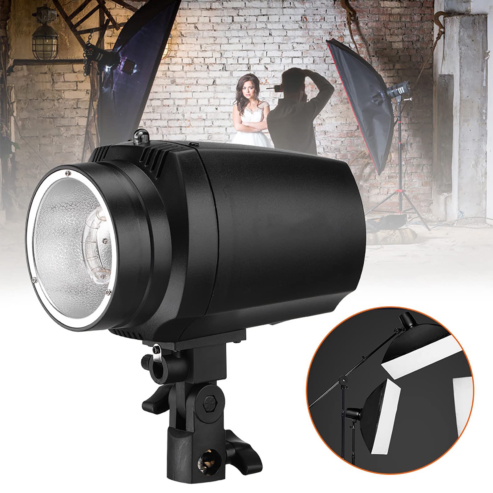 VBESTLIFE Torcia GY-180 180W 5500K GN38 Mini Studio Fotografia.(Spina UE 220V)