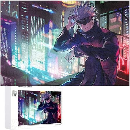 Amazon 呪術廻戦 五条悟 狗巻棘 虎杖悠仁 钉崎野蔷薇 パズル 1000 500 ピース 人気 キャラクター 木製 グッズ ぱずる 小学生 子供のおもちゃ すみっこぐらし 溢れる想い 初心者向け ギフト プレゼント 大人の子供パズルおもちゃゲームクラシックパズル教育ギフト家の