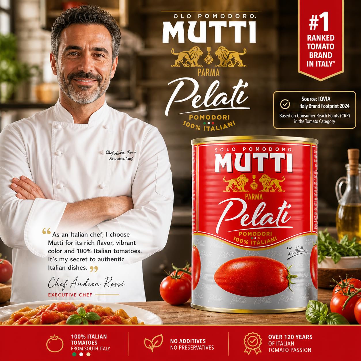 Mutti Parma Pelati Whole Peeled Tomatoes • Italian Sun-Ripened Tomatoes in Tomato Juice for Pasta Sauce, Pizza & Mediterranean Recipes, 28.22 oz ℮ 800 g, 12 Pack 3