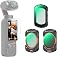 K&F CONCEPT FD161 Magnetic Effect & ND & CPL Filter Set Compatible with DJI Osmo Pocket 4/3, Xtra Muse, 3 Pack CPL Black Diff