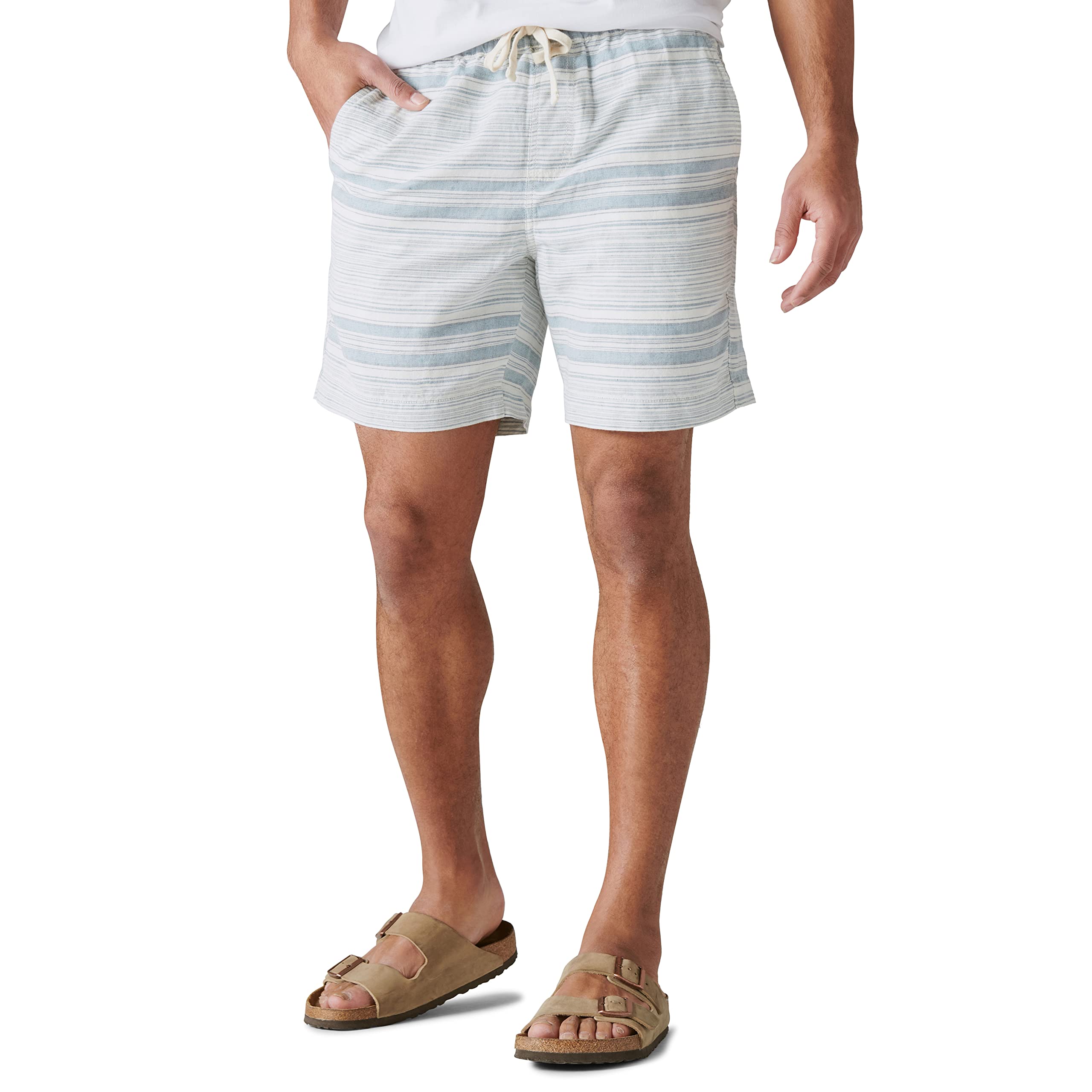 Lucky Brand Men's 7" Pull Up Linen Short