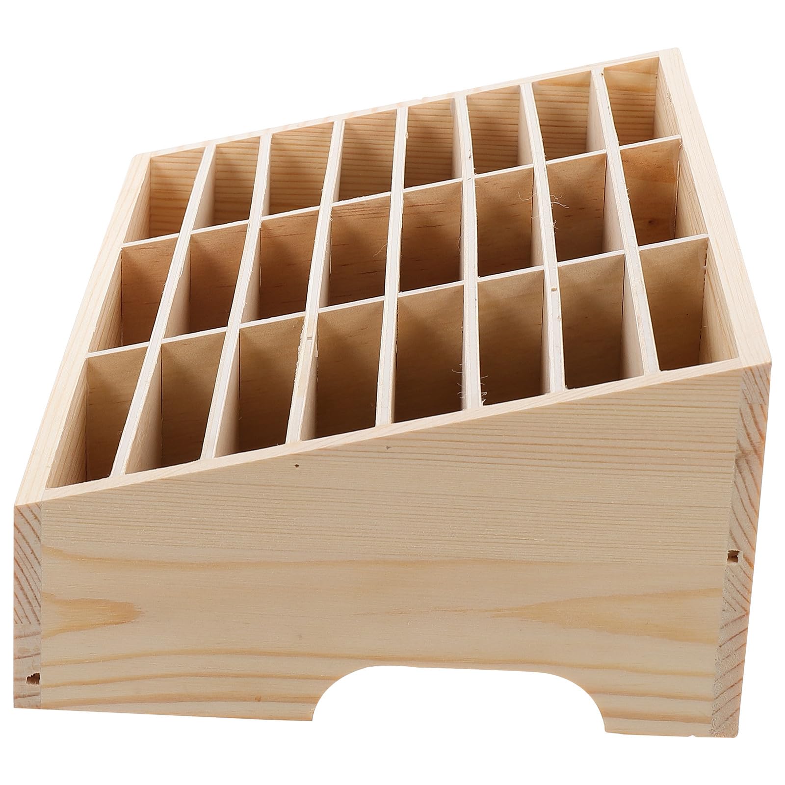 Organiseur simple et élégant en bois pour ranger les smartphones au bureau