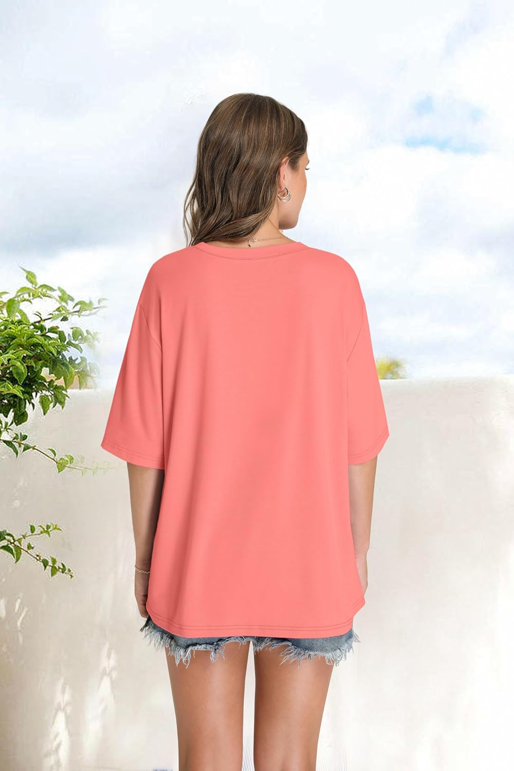 OFEEFAN Summer Tops for Women 2026 Short Sleeve Shirts Dressy Casual Crew Neck Tshirts Fashion - Image 6