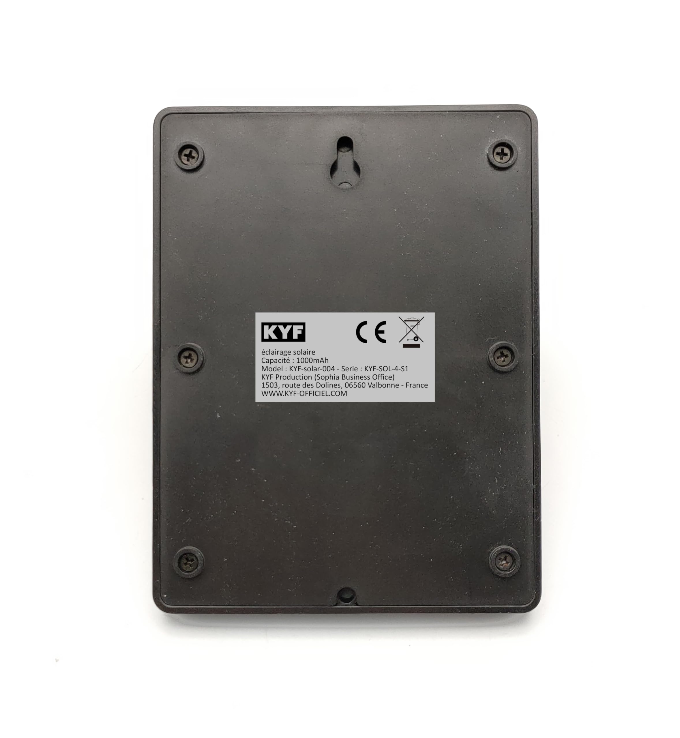 KYF - (Lot de 4) Eclairage LED Solaire à Détection de mouvement Mural Noir 30lm et 160 lm
