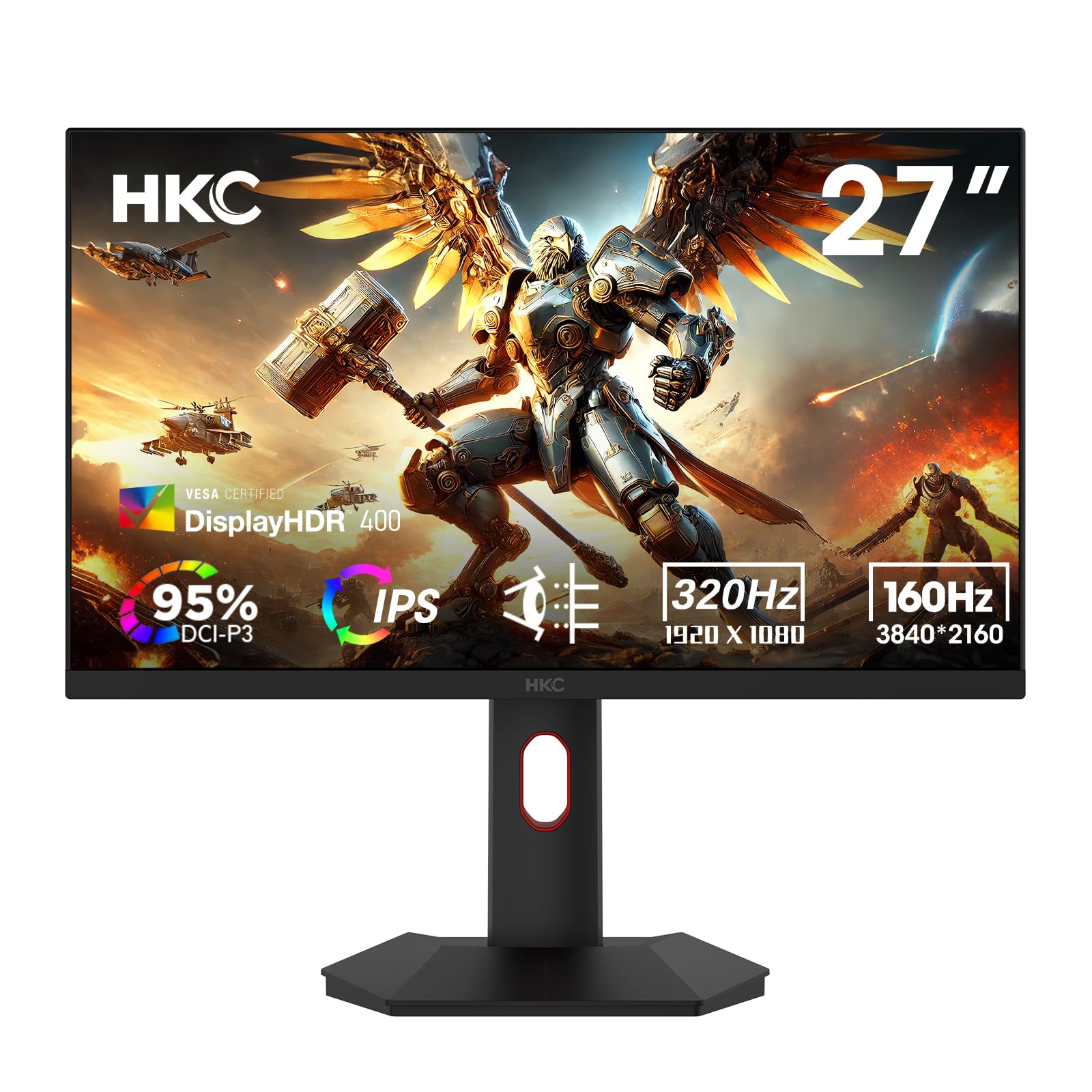 HKC G27H7P 4K/FHD デュアル解像度 ゲーミングモニター Amazon.com: HKC G27H7P 27