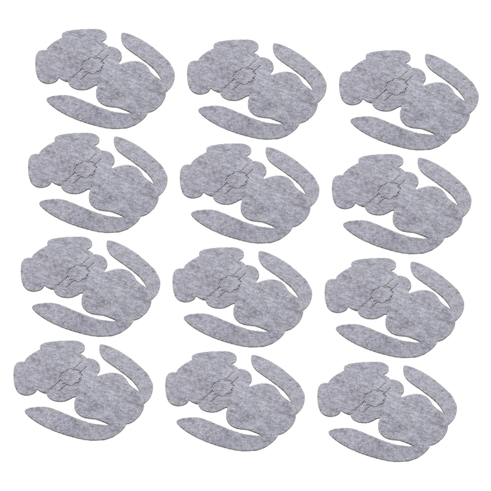 OUNONA 12Pcs Bunny Decorative Cutlery Holders Adorable Fork and Knife Sleeves for Easter Premium Non Woven for Family Gatherings and Festive Banquets