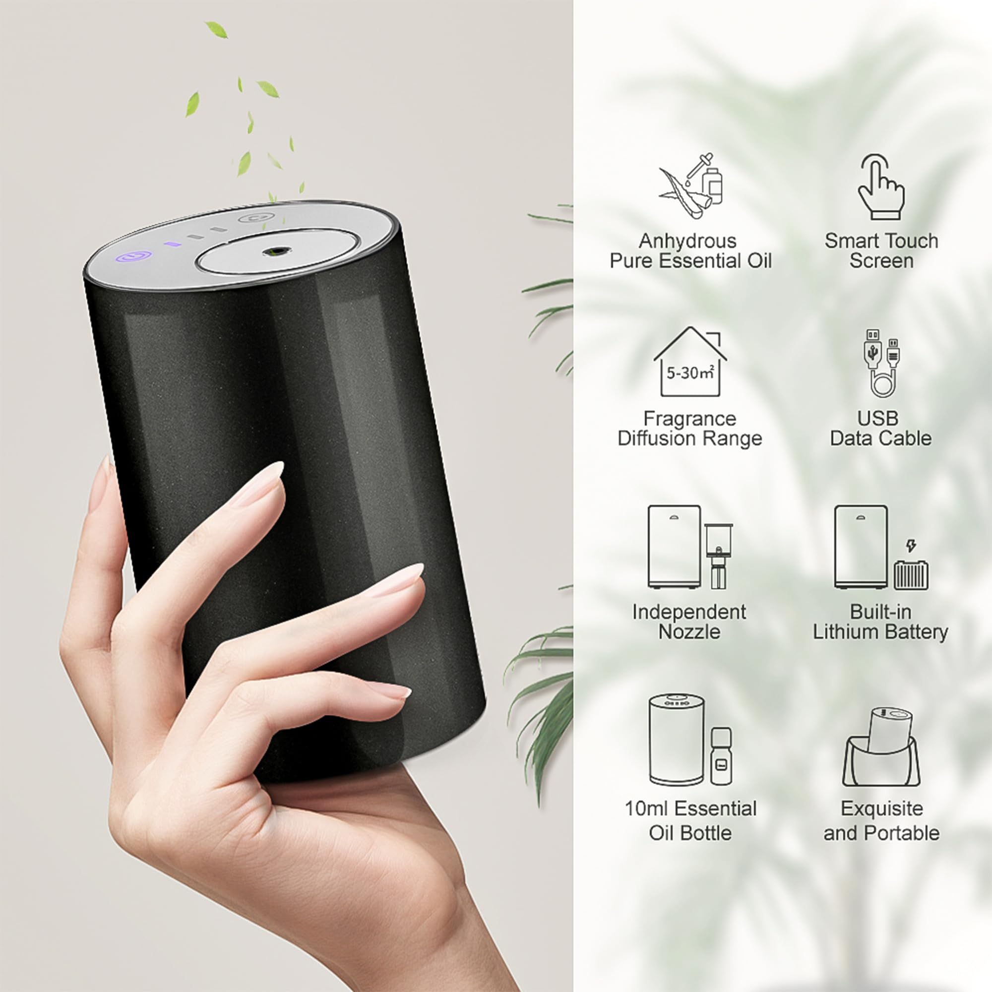 Sentiment Difusor, difusor de aire Sentiment colección de hotel para 3 niebla fría y temporizador 1/2/3 horas temporizador apagado automático