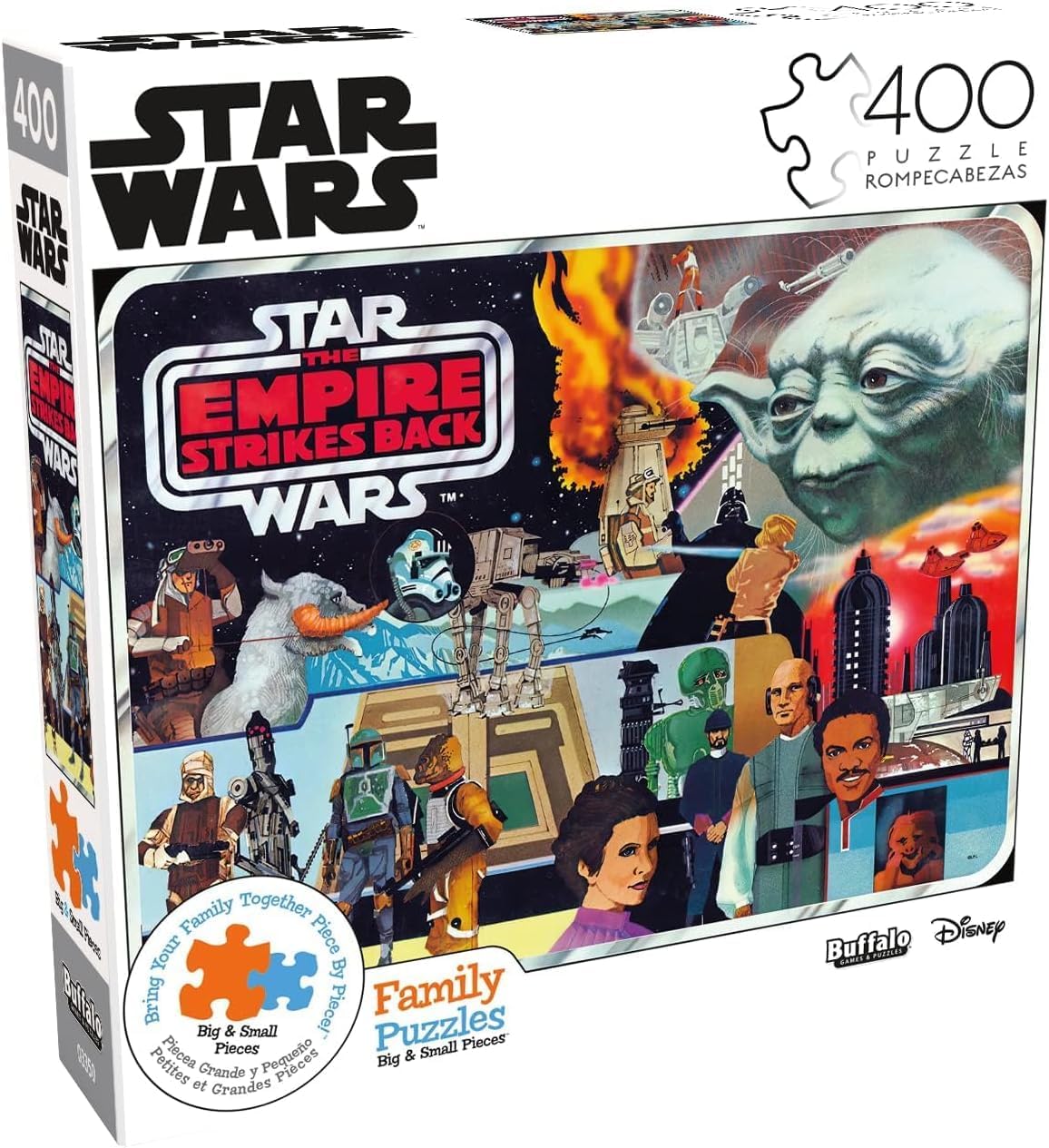 Buffalo Games - Star Wars - Star Wars Collectors Case Art - 400 Piece Jigsaw Puzzle for Families - Challenging Puzzle Perfect for Game Nights - Finished Puzzle Size is 21.25 x 15.00