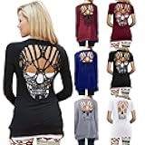Womens Casual Open Front Drape Lightweight Duster Long Sleeve Cardigan Y2k Vintage Skeleton Jacket Sweatshirt