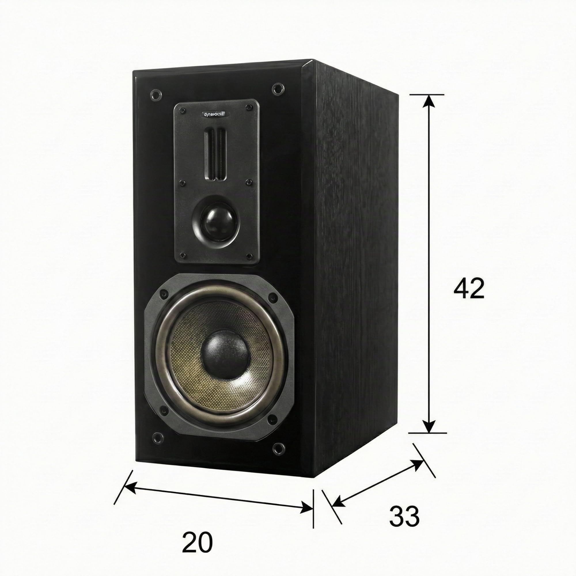 Dynavoice Definition DM-6 II Noir – Enceintes Bibliothèque HiFi Passives 6,5 Pouces Kevlar, 2 Tweeters Ribbon + Soft Dome, Système X-Change, 35-32.000 Hz, 120W, 6 Ohms – Paire.