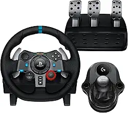 Combo Volante, Pedais e Cambio Logitech G29 SE Driving Force para PS5, PS4, PS3 e PC