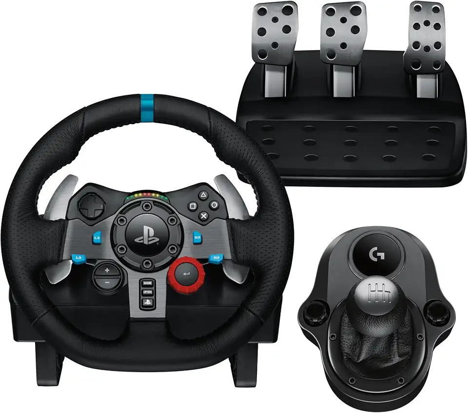 Combo Volante, Pedais e Cambio Logitech G29 SE Driving Force para PS5, PS4, PS3 e PC
