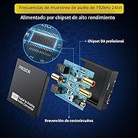 Vista 4 de Conversor de audio digital a analógico Negro