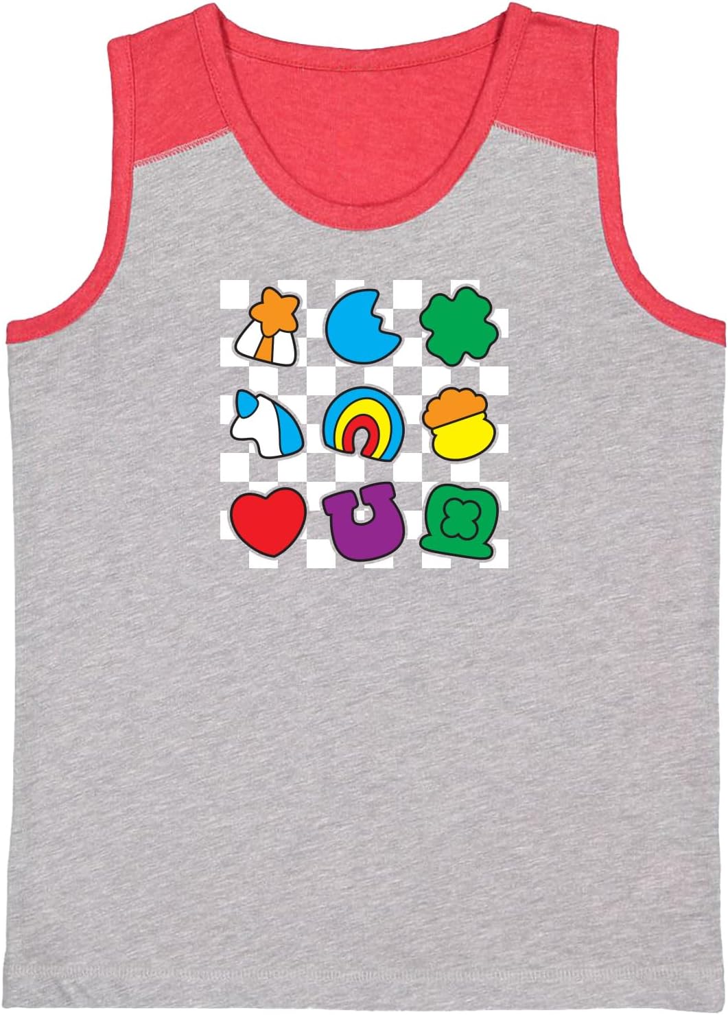 St. Patrick's Day Icons - Lucky Youth Contrast Back Tank Top