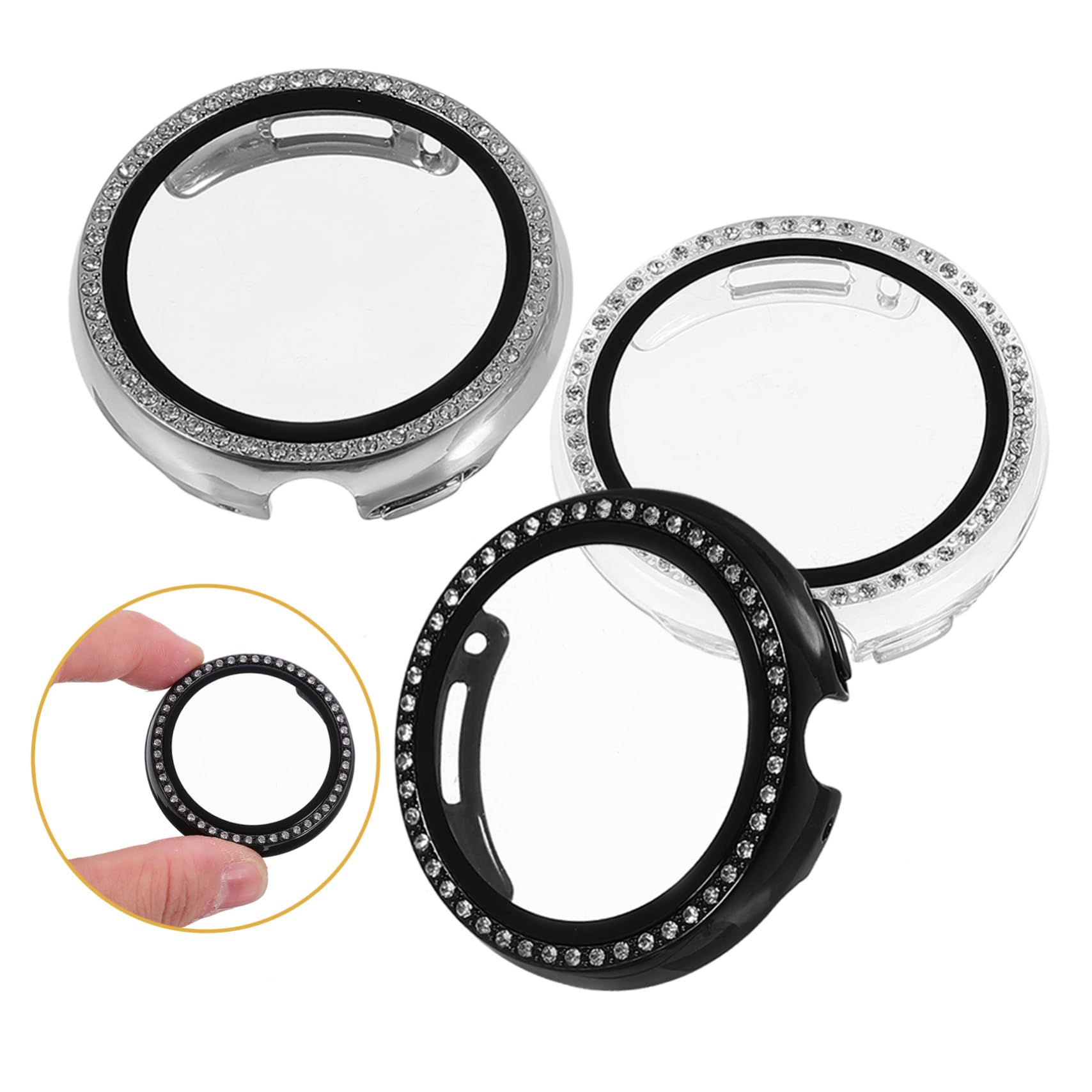 DOITOOL 3 Set Di Cover Per Smartwatch Proteggi Schermo Guscio Decorativo Preciso Per Watch 2 3 Pezzi*3