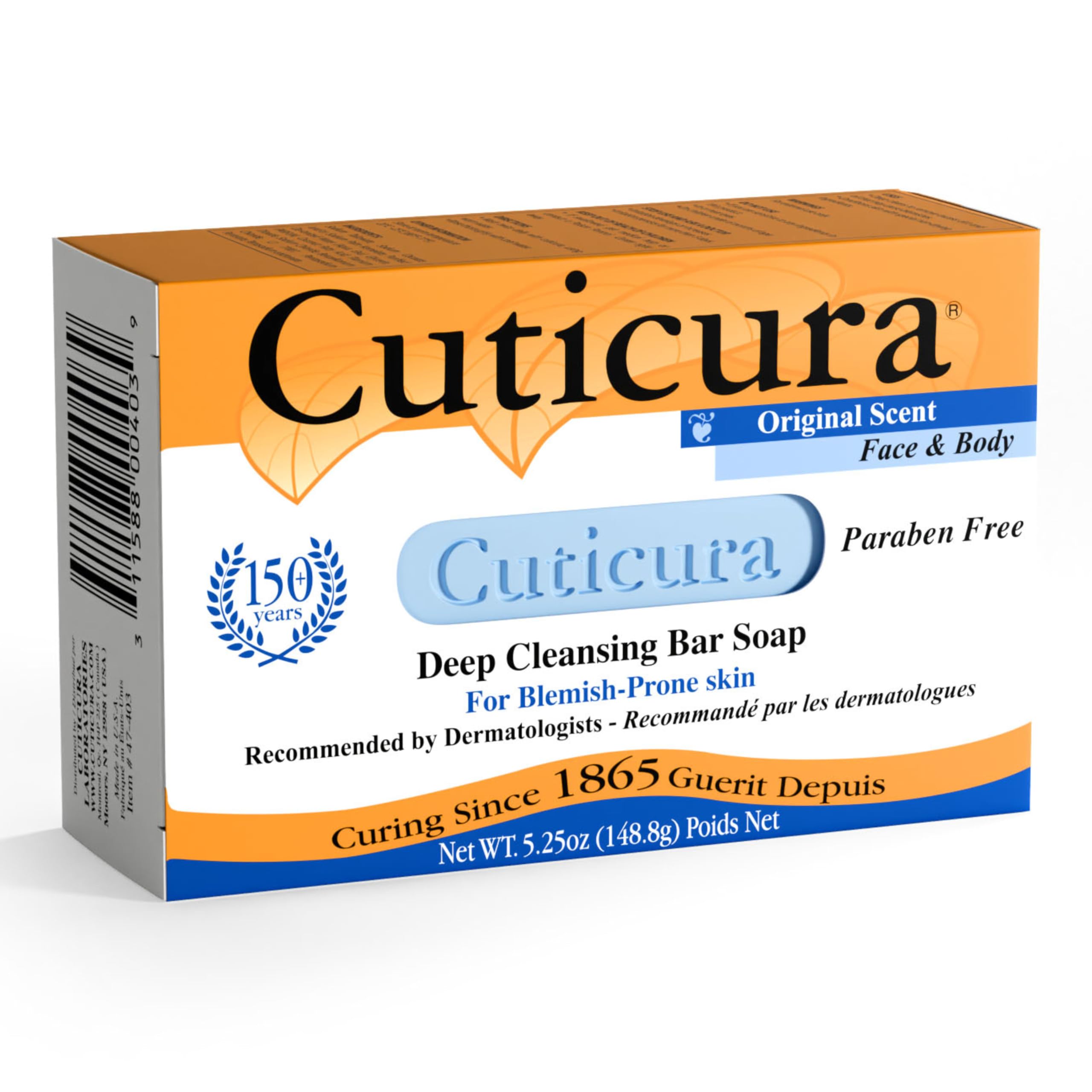 Official Cuticura Deep Cleansing Face and Body Soap - 5.25 oz (Pack of 1)