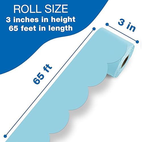 Vista 56 de Carson Dellosa Grow Together - Bordes de madera clara para tablón de anuncios de 65 pies, 1 rollo de ribete natural para pizarra blanca, corcho