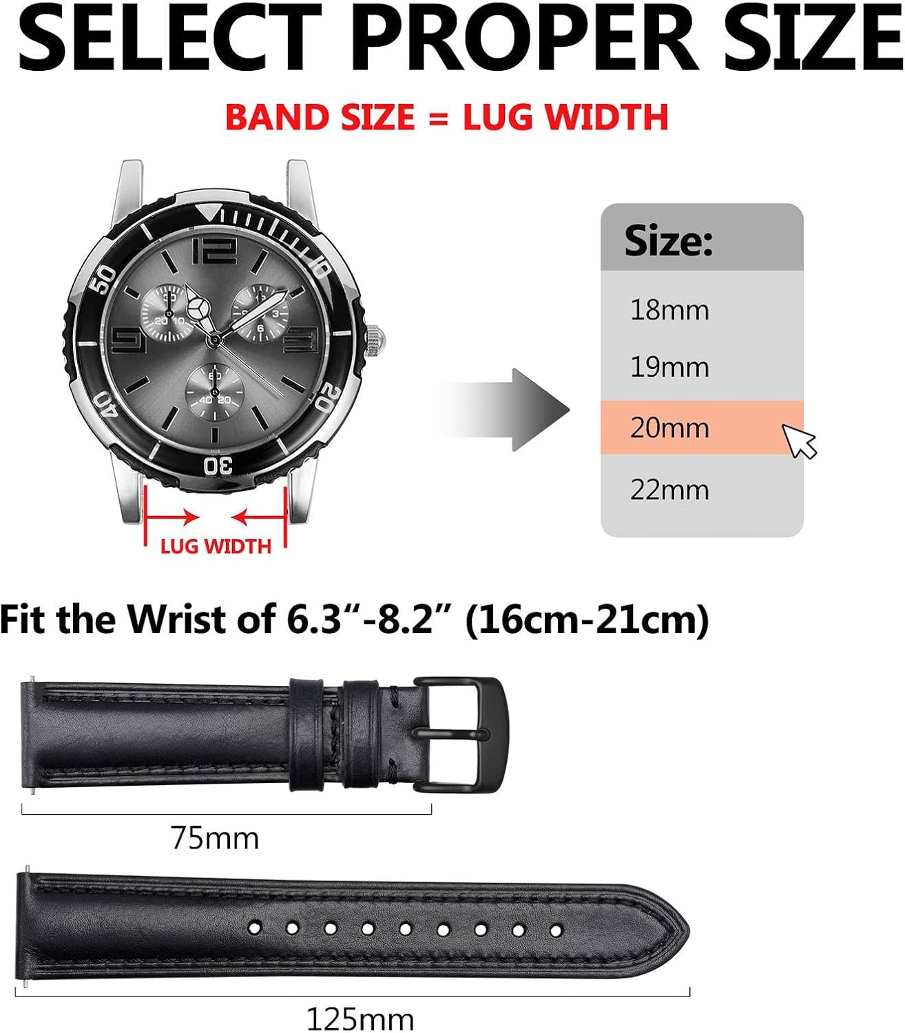 BISONSTRAP Retro Leather Watch Straps for Men, Oil Waxed Calfskin Replacement Band, Quick Release, Band Width 18mm 19mm 20mm 22mm - Image 5