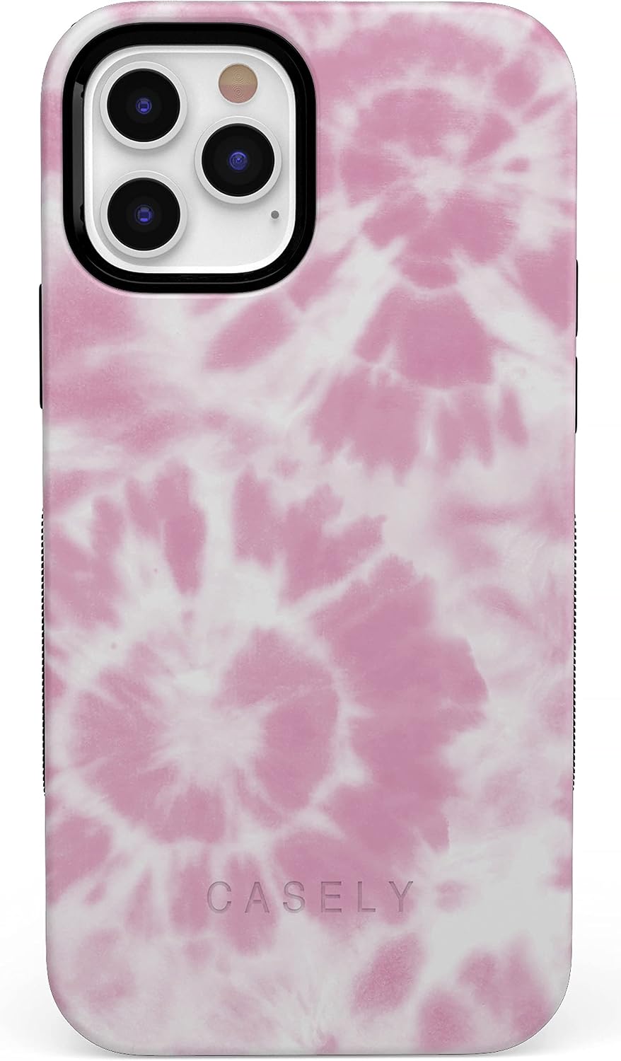 Casely iPhone 11 Pro Case | Down for Whatever | Light Pink Tie Dye | Bold Protective Design