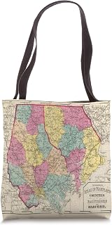 Vintage Baltimore and Harford County MD Map (1873) Tote Bag