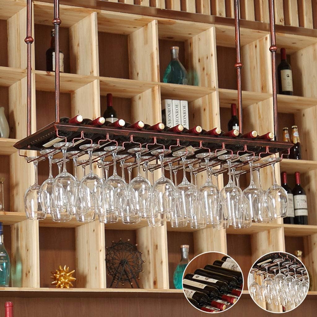 Amazon｜ ホーム＆キッチン 素朴な金属製ワインラック、高さ調節可能
