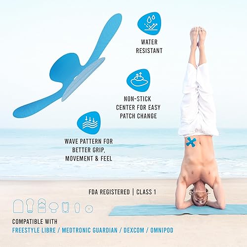 Vista 49 de Not Just A Patch X-Patch - Parches con sensor CGM (paquete de 20), resistentes al agua, Omnipod 5 parches adhesivos, duraderos para un