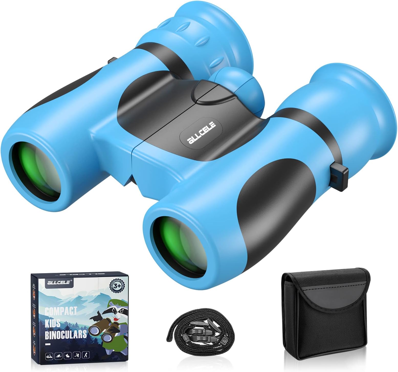 HappyKidsClub Kinder Fernglas - 4x30 Vergrößerung Für Kleine Entdecker Ab 3 Jahren