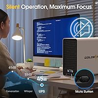 Vista 8 de GOLDENMATE 2000 VA/1600 W Batería de reserva de alimentación ininterrumpida (UPS) de litio y protector de sobretensiones, fuente de alimentación