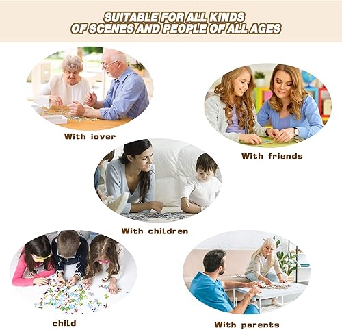 Miniatura 6 de Rompecabezas para adultos de 1000 piezas, rompecabezas grande y desafiante, juguete educativo, divertidos juegos familiares, decoración única del