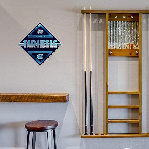 Miniatura 190 de Rico Industries NCAA - Letrero de metal estándar de 16.5 x 16.5 pulgadas, decoración del hogar, dormitorio, oficina, cueva de hombre