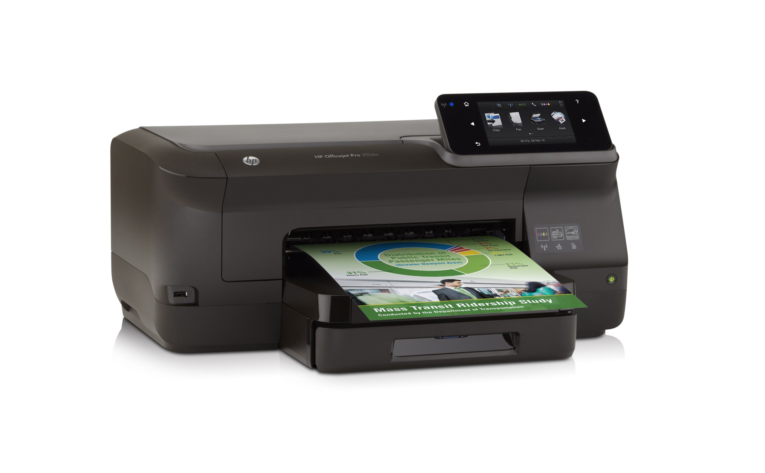 HP OfficeJet Pro 251dw Imprimante Jet d'encre Couleur 20 ppm Wi-Fi Noir
