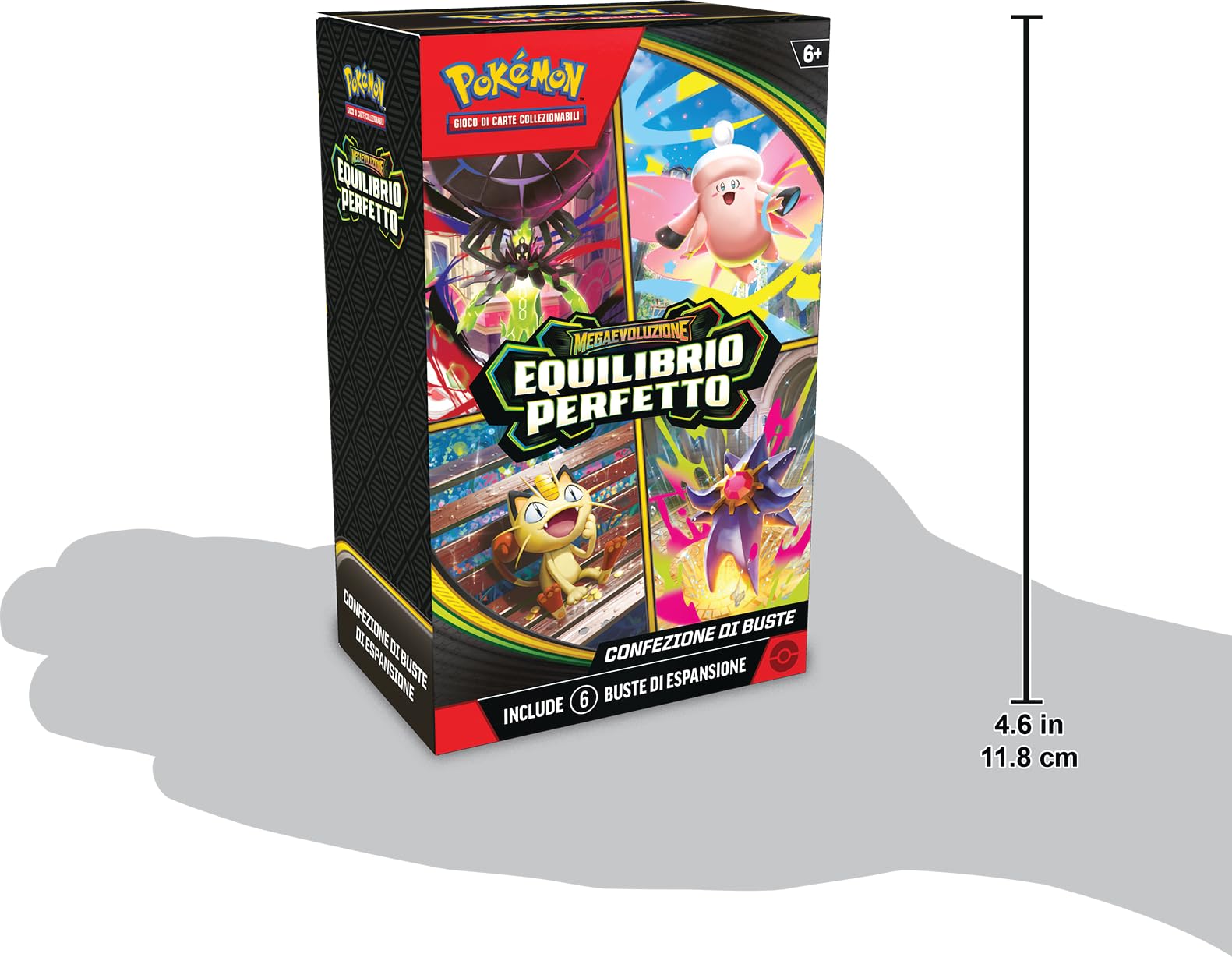 Pokémon: confezione di buste dell’espansione Megaevoluzione - Equilibrio Perfetto del GCC Pokémon (sei buste di espansione), Edizione in italiano