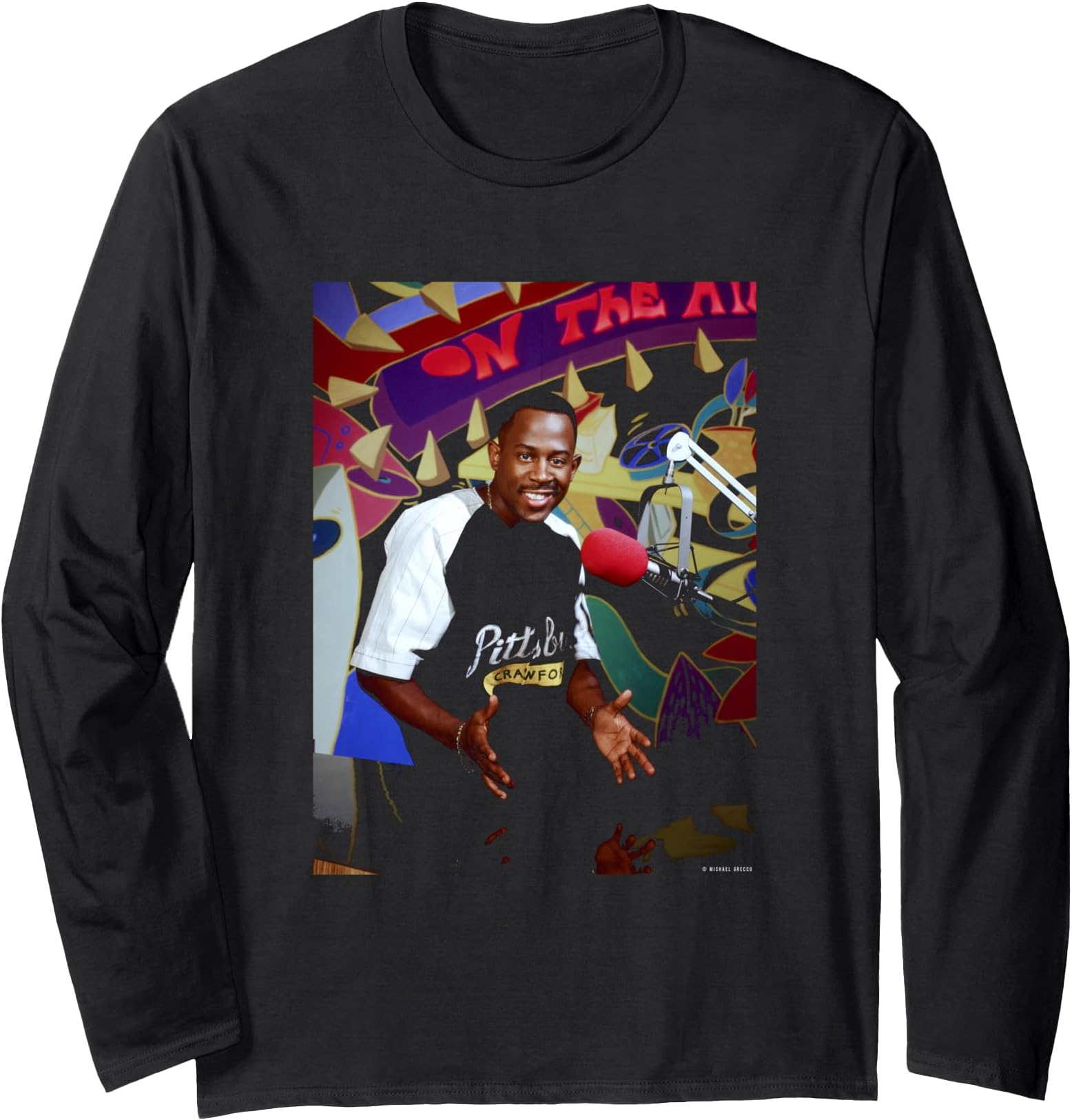 The Martin Show Actor Martin Lawrence by Michael Grecco Long Sleeve T-Shirt