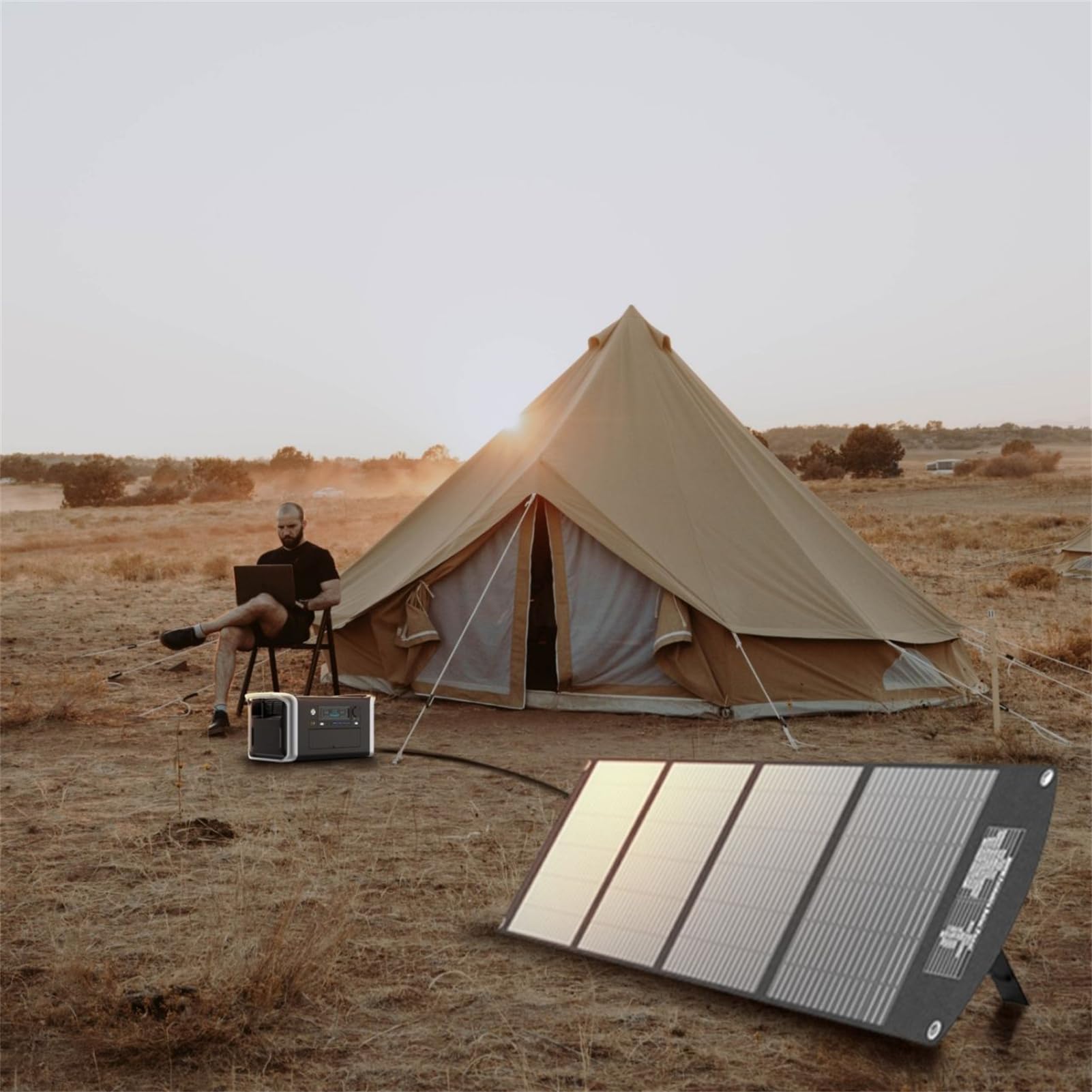 Centrale électrique Portable, Batterie 1024 Wh, avec 2 Prises Secteur 110 V/220 V 1800 W, Charge Rapide, générateur Solaire (Panneau Solaire Non Inclus) pour Alimentation de Secour