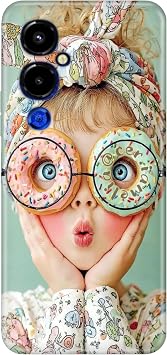 TECNO Tecno Pova 4 Pro ile Uyumlu Kılıf, GirlDonut Temalı Desenli, Darbe Emici Silikon