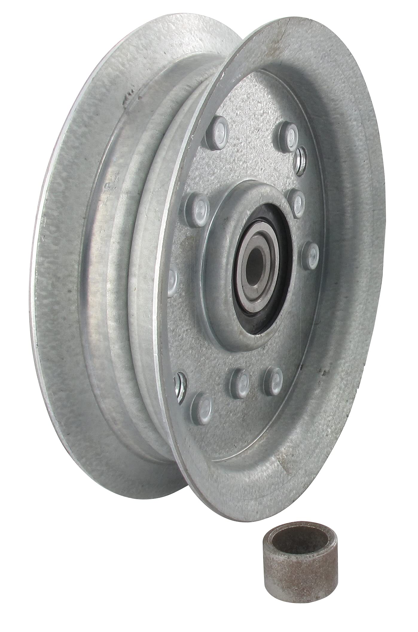 Poulie à gorge plate pour motorisation de portail coulissant et porte de garage