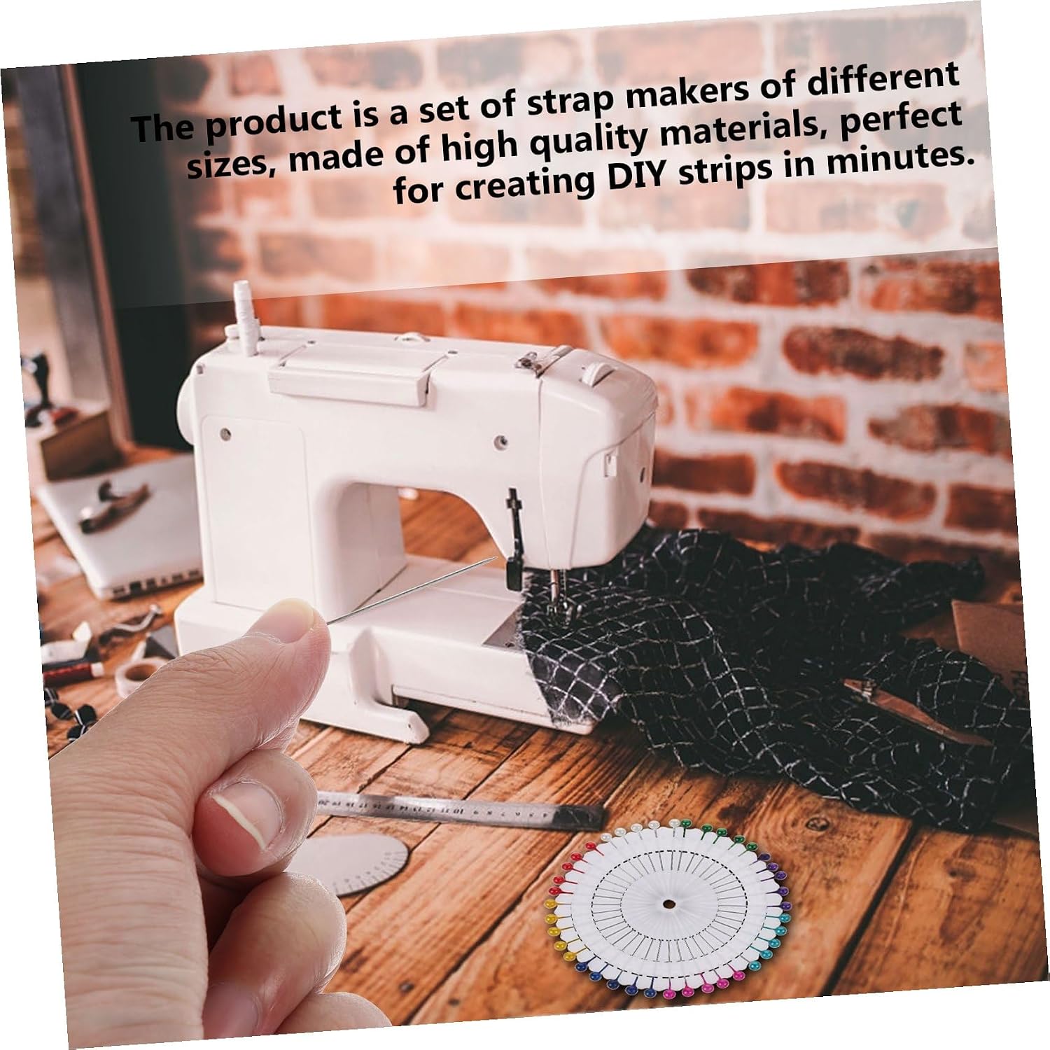 DOITOOL Fabric Quilting Bias Binding Maker Tool Lightweight Portable DIY Quilting Equipment for Easy Fabric Edging and Strap Creation Green