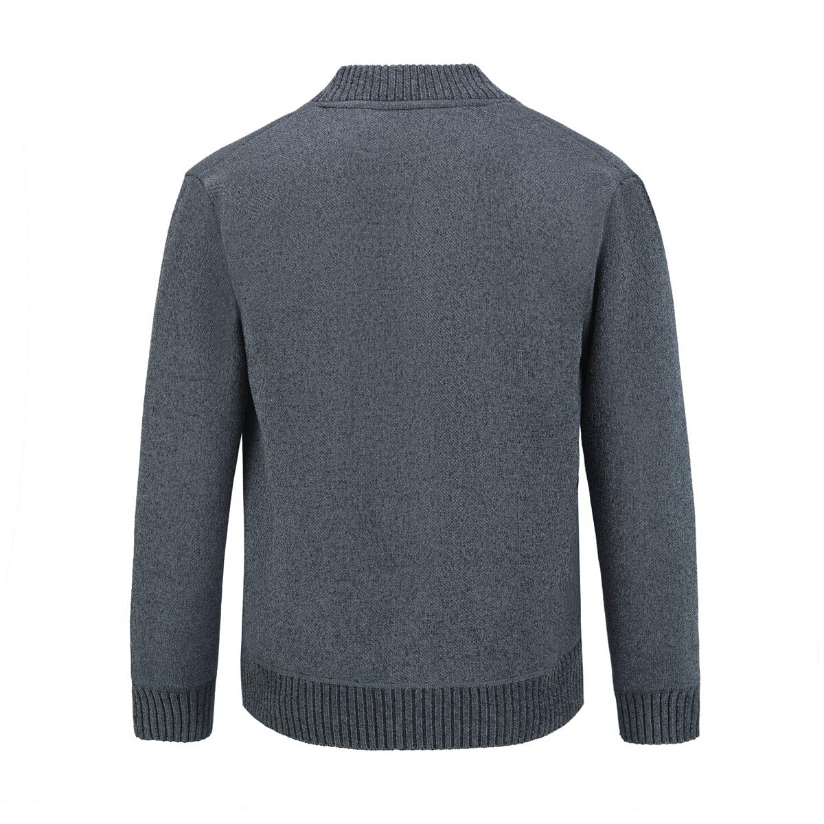 YOUTHUP Herren Strickjacke Winter Fleece Futter Strickpullover Regular Fit