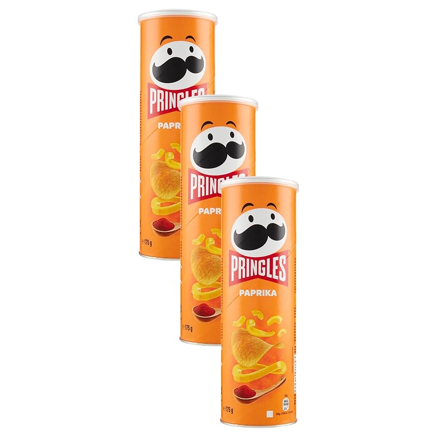 Pringles Pringles Paprika, 175g (Confezione da 3)