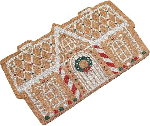 Alfombra De Bienvenida Navideña, Felpudo para Casa De Pan De Jengibre Aire Libre Y Decoración De Porche, Alfombra Navideña, Accesorio De Foto, Decoración De Regalo