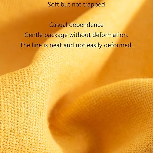 Miniatura 7 de ArtsPavilion Funda para puf solo sin relleno, almacenamiento de animales de peluche, lavable y suave, funda para sillas de puf de lino suave,