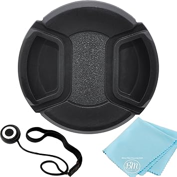 67mm Universal Snap-On Lens Cap For Nikon 18-105mm f/3.5-5.6 AF-S DX VR ED Nikkor Lens + Cap Keeper + MicroFiber Cleaning Cloth + LCD Screen Protectors