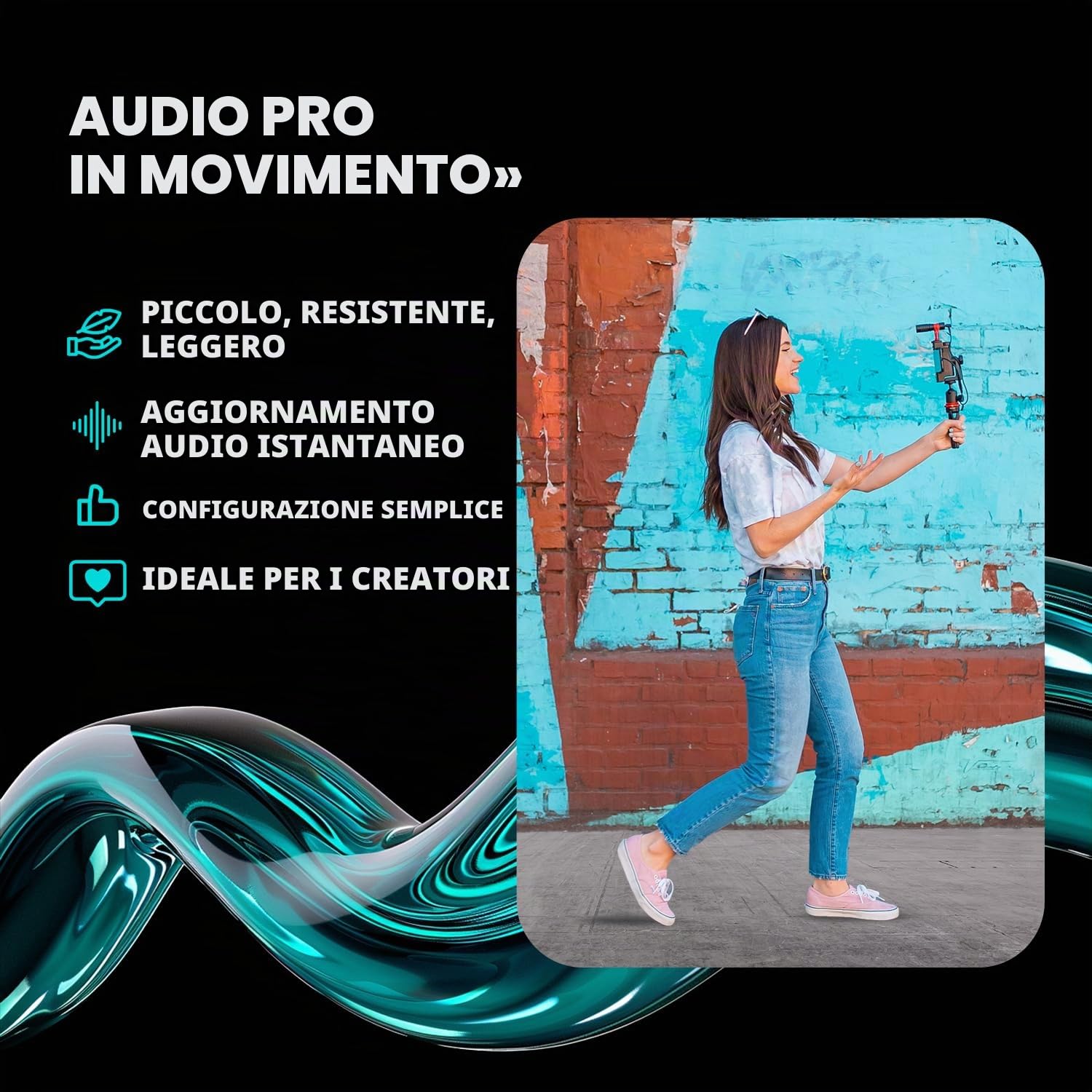Movo VXR10-PRO VXR10-PRO Microfono Video Esterno per Fotocamera con Attacco Shock Rycote Lyre - Microfono Shotgun compatto e accessori compatibili con smartphone e fotocamere DSLR