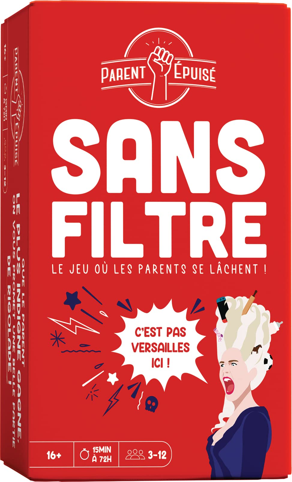 Asmodee - Parent Epuisé : sans Filtre - Jeu de société - Jeu de Cartes à partir de 16 Ans - 3 à 12 Joueurs - 15 Min